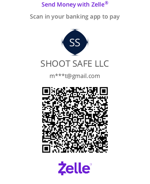 Zelle payment QR code for Shoot Safe LLC